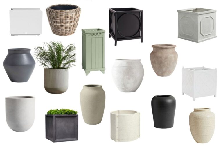 21 Stunning Large Outdoor Planters for Max Curb Appeal